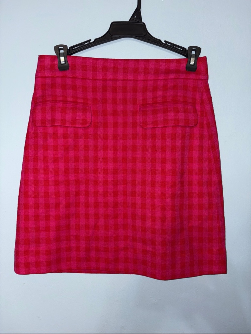 J Crew 00 Pink Gingham 90s clueless old money whimsical dopamine bright Mini